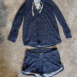 Motherhood, maternity, two-piece hoodie set